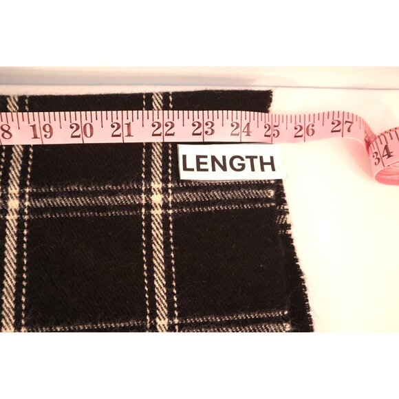 J. Crew Faux Fur Plaid Cape Scarf & Fringe Trim One Size Holiday 2022 - Picture 10 of 12